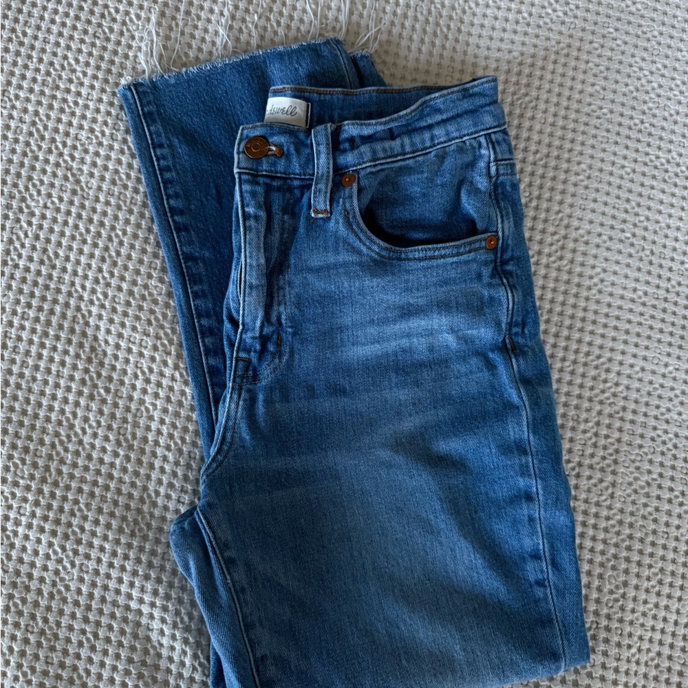 Madewell high rise crop boyjean